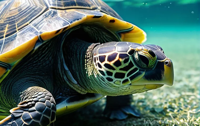 수생 거북이 먹이 추천 - **Prompt 1: A Thriving Water Turtle in a Pristine Habitat**
    "A vibrant, healthy water turtle, su...