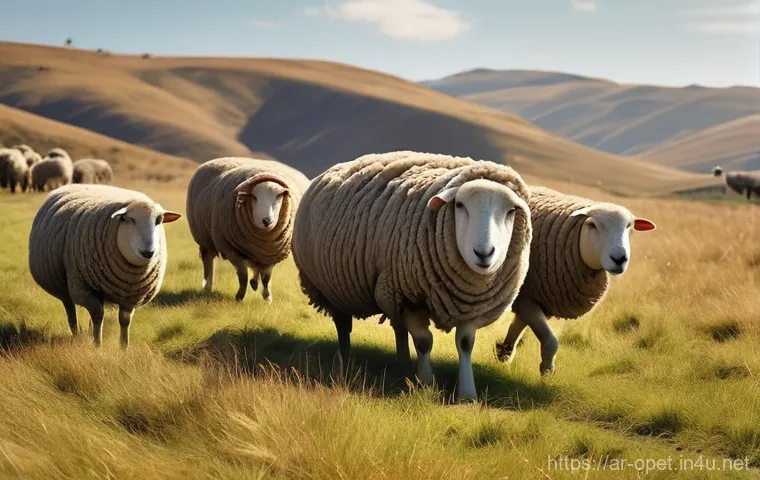 양털 수출 현황 - **Prompt:** A visually rich, multi-scene composition depicting the "Journey of Luxury Merino Wool." ...